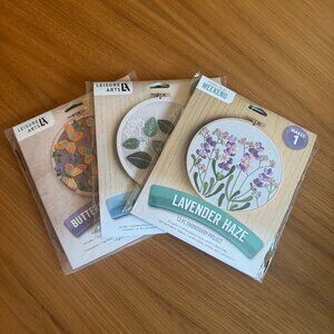Leisure Arts Embroidery Kit Collection 6 inch 3pc.